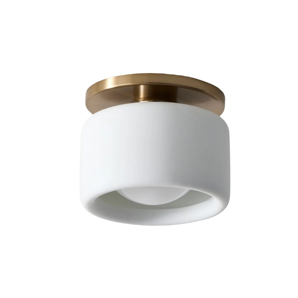 Elegante lámpara de techo de porcelana